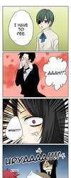 Kuro - Bocchan's peeing by Fuugen