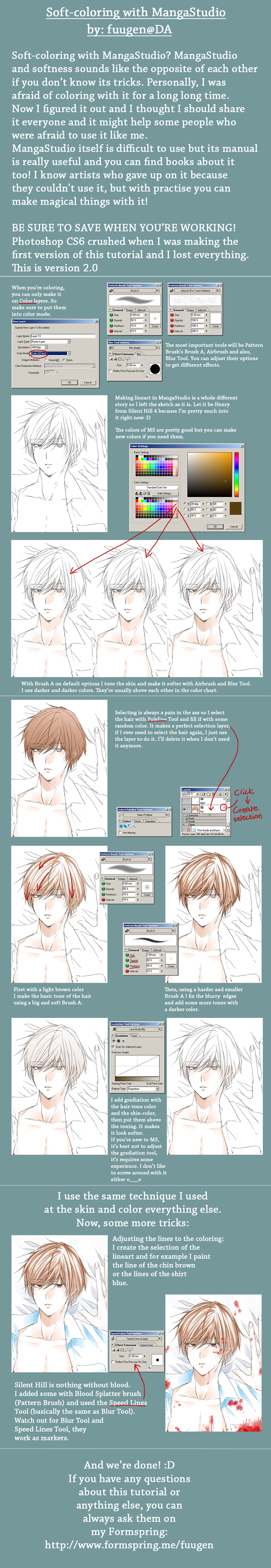 Soft-coloring in MangaStudio