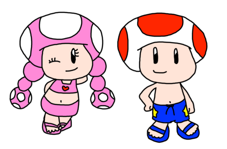 Toad And Toadette Summer Look By LaddLover101 On DeviantArt toad-and-toadette-summer-look-by-laddlover101-on-deviantart