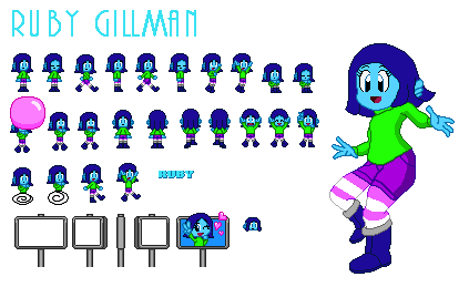 Rubygem Sprite Ruby Gillman Sprites by LaddLover101 on DeviantArt