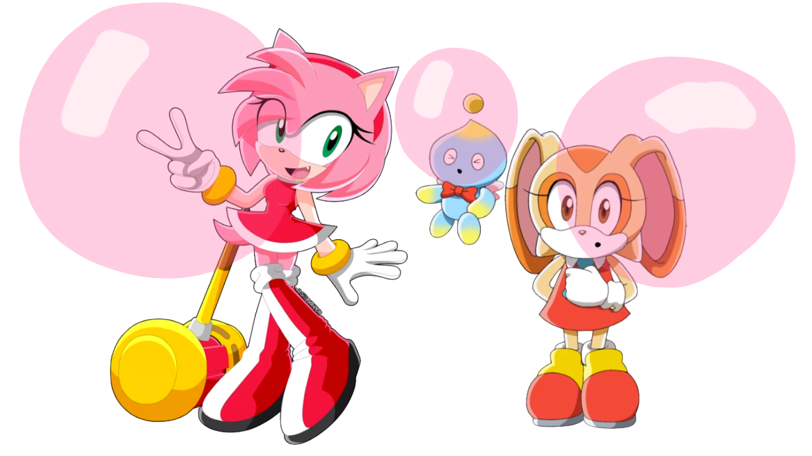 Amy Rose and Cream The Rabbit and Cheese The Chao by LaddLover101 on ...