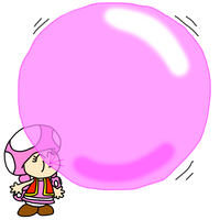 Toadette's Big Bubble Gum