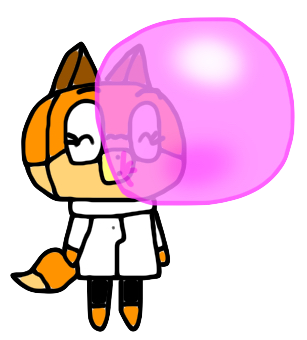 Dr. Fox Flying with Gum by LaddLover101 on DeviantArt