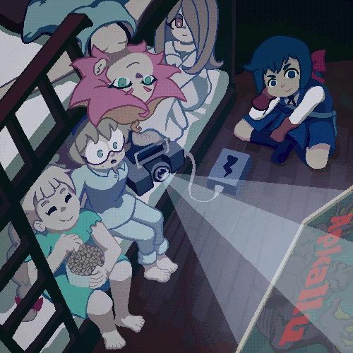 [LWA GIF] Let's watch some scary films! by StarlettAnimation on DeviantArt