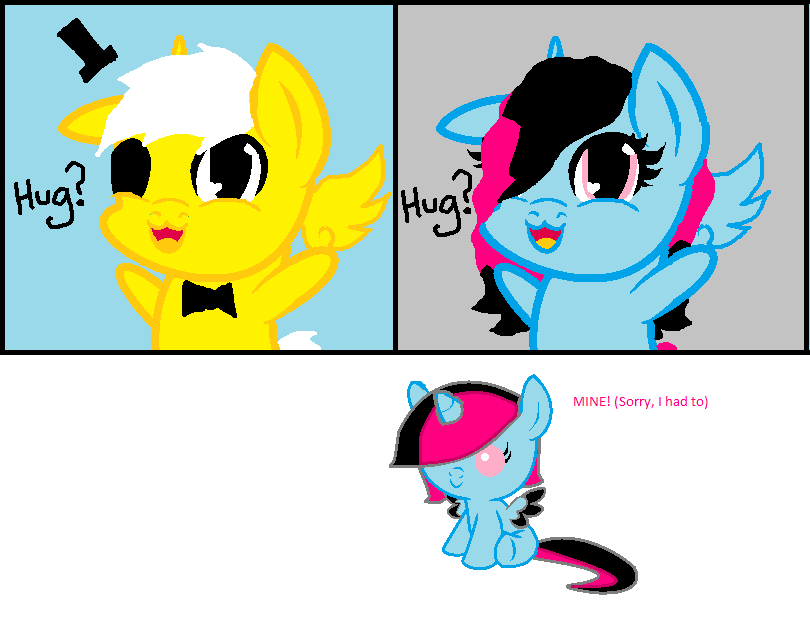 Bill Cipher Pony and OC: Alli