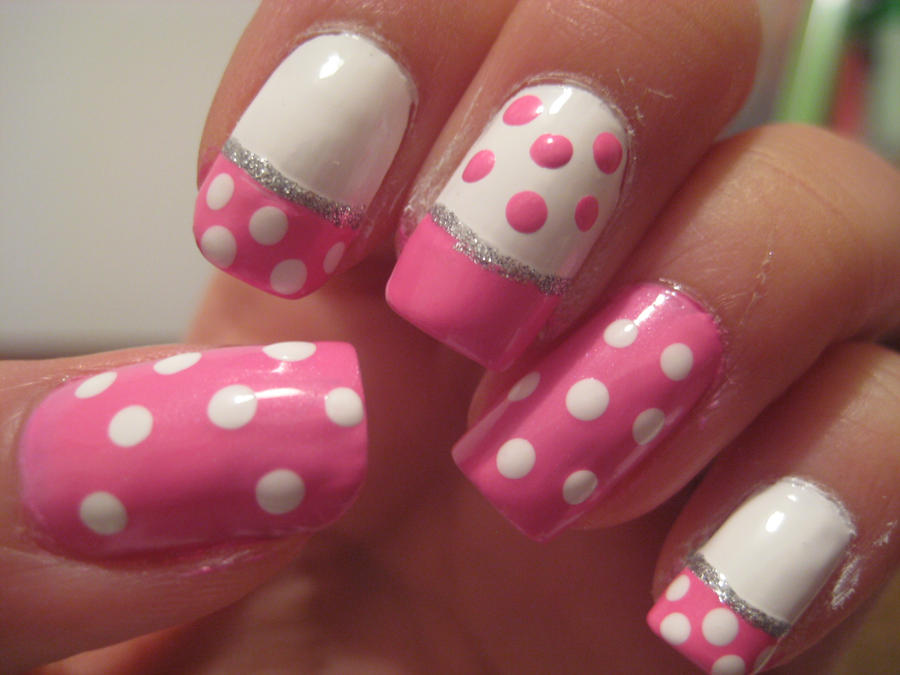 Polka Dot nails