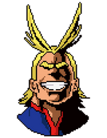 All-Might Pixel Art Head (Boku no Hero Academia)