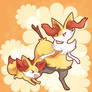 Pokemon - Fennekin and Braixen