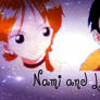 Nami and Luffy wallpaper