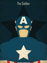 The Soldier - Captain America character poster