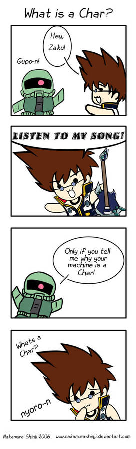 Basara sings to a zaku