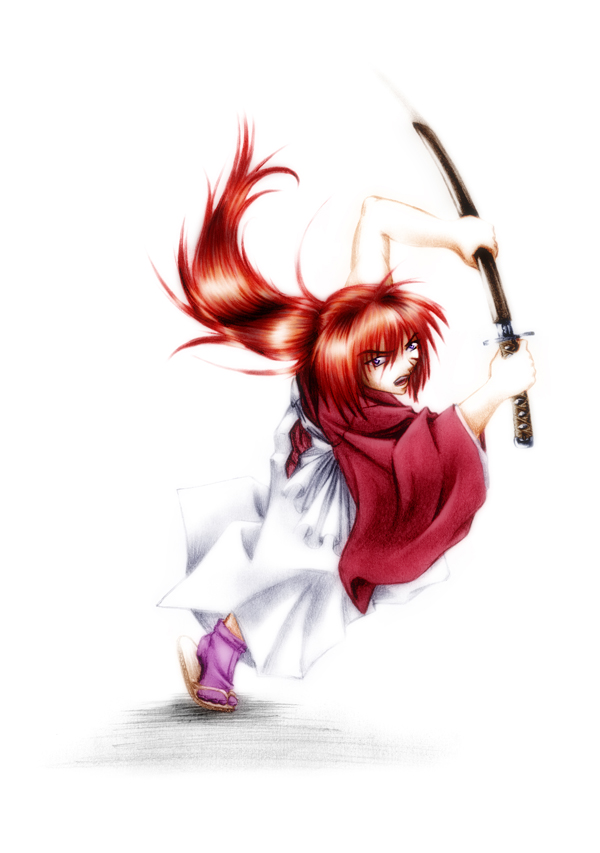 Kenshin Colored WIP