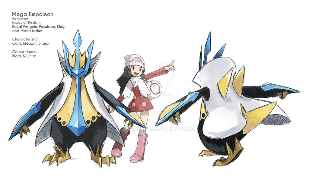 pix Mega Empoleon Concept mega empoleon concept sheet by