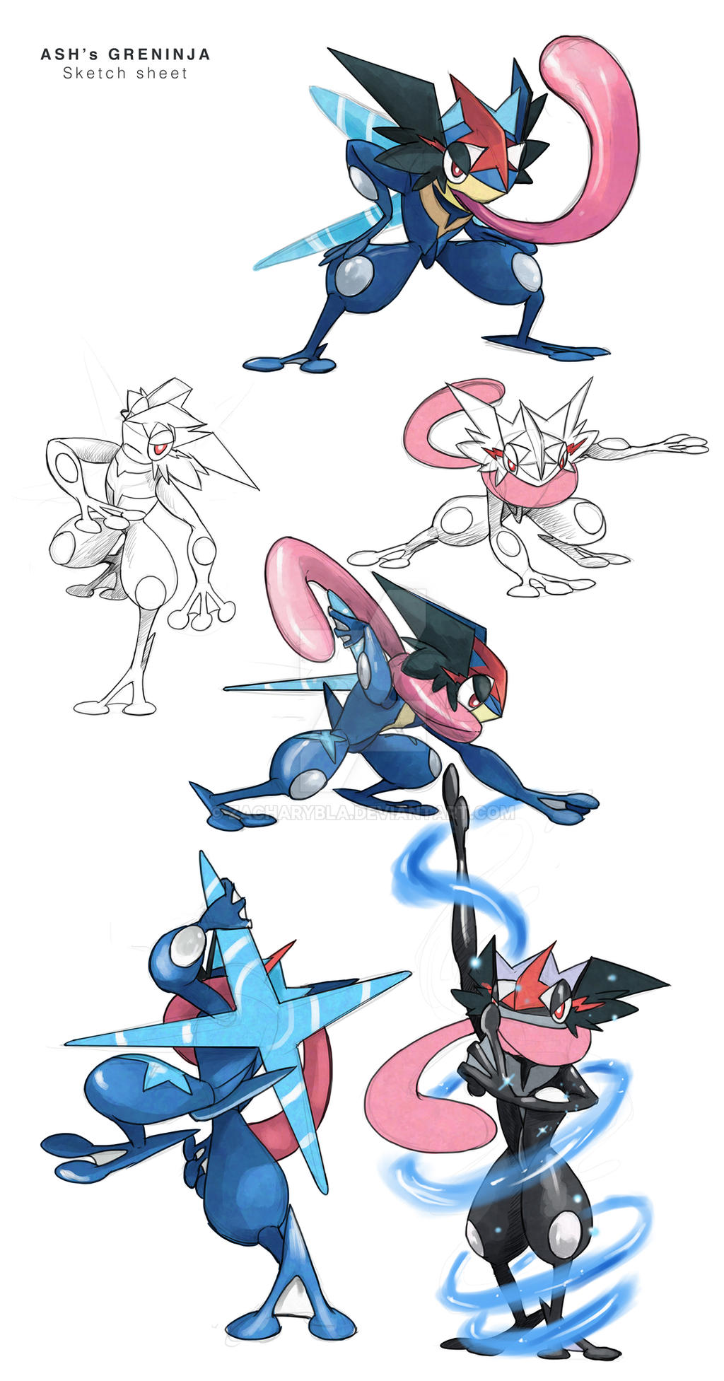 Commission: Ash'S Greninja By Zacharybla On Deviantart