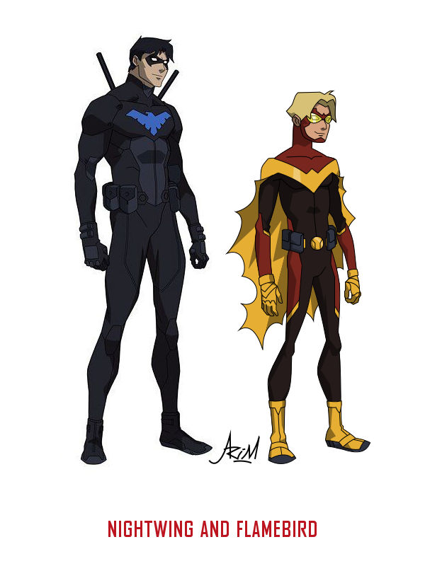 Nightwing and Flamebird (Young Justice) by Ari-M94 on DeviantArt