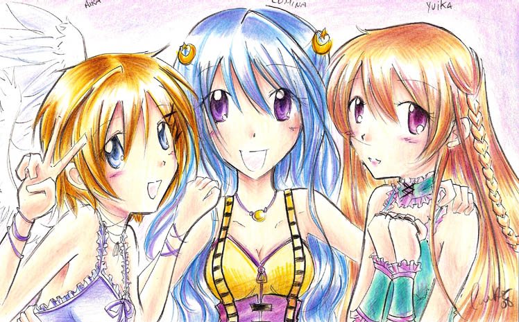 Aira, Lumina and Yuika