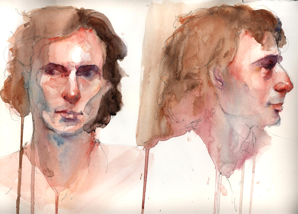 Male Portraits in Watercolor