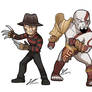 Freddy and Kratos