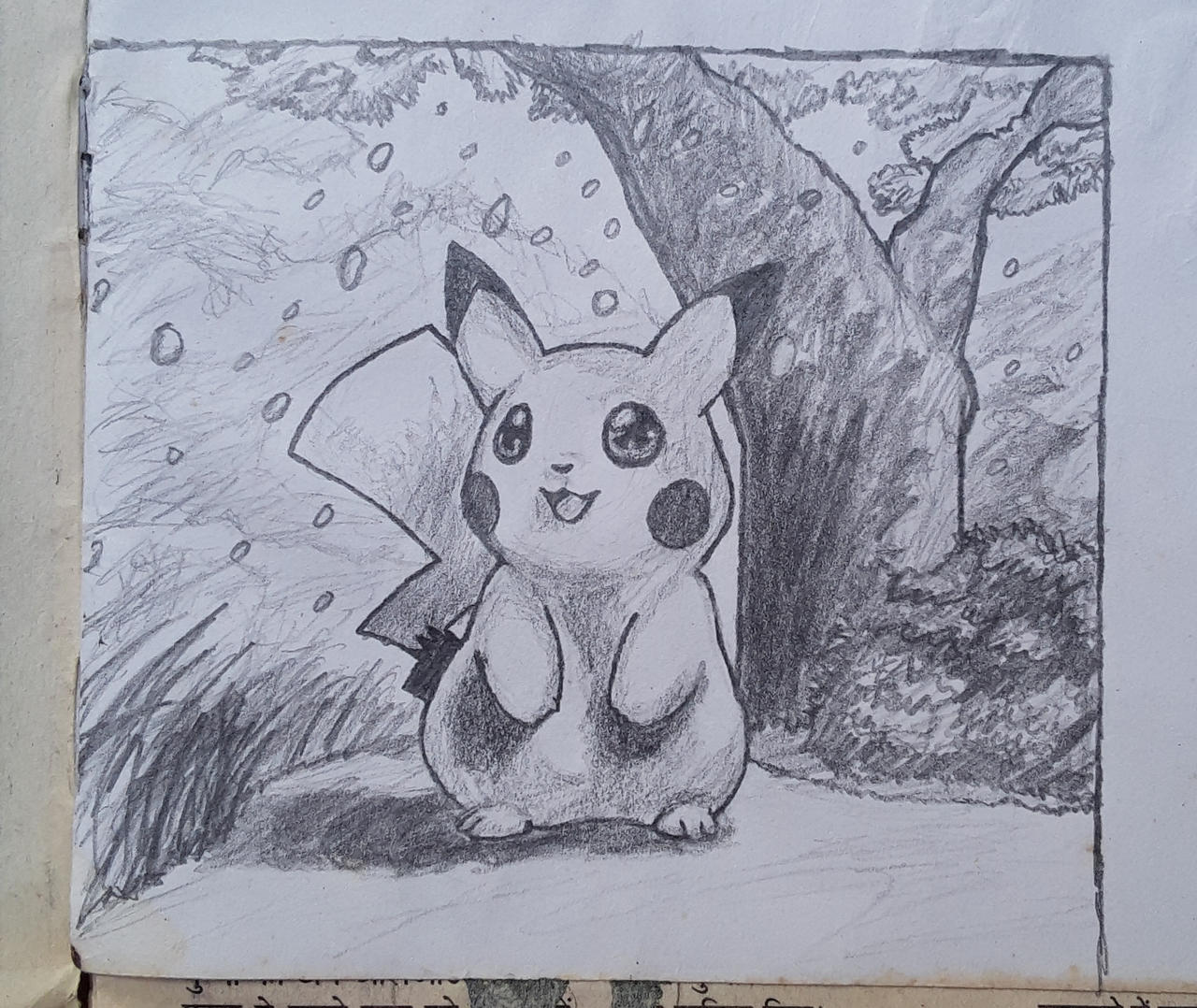 Pikachu in spring by Nicosiann on DeviantArt