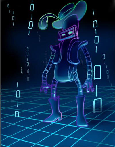 Neon Funky-Robot