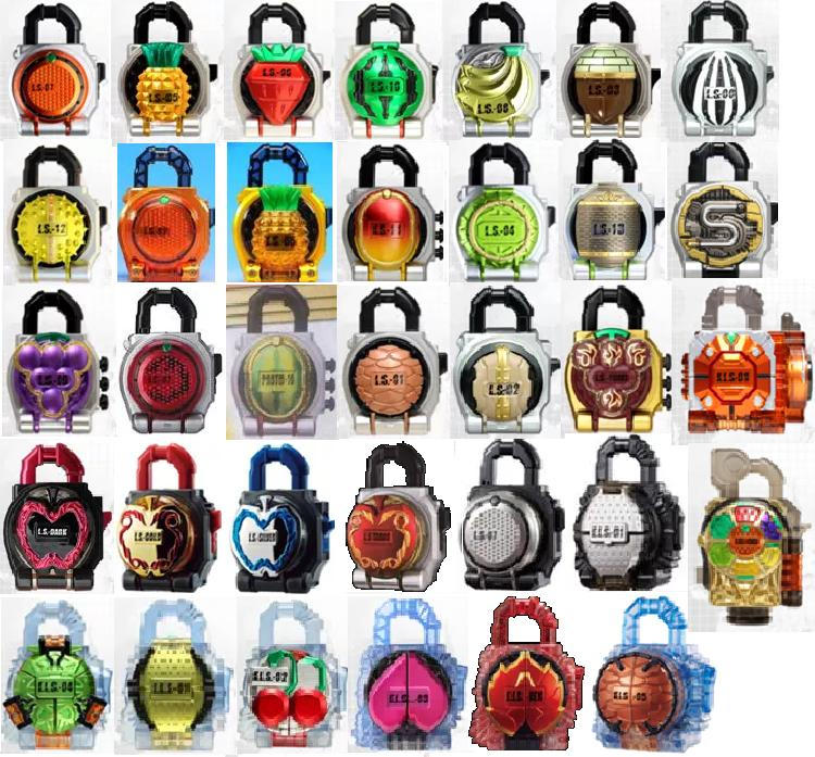 All Kamen Rider Gaim Lockseeds by AlbinoJoker4 on DeviantArt