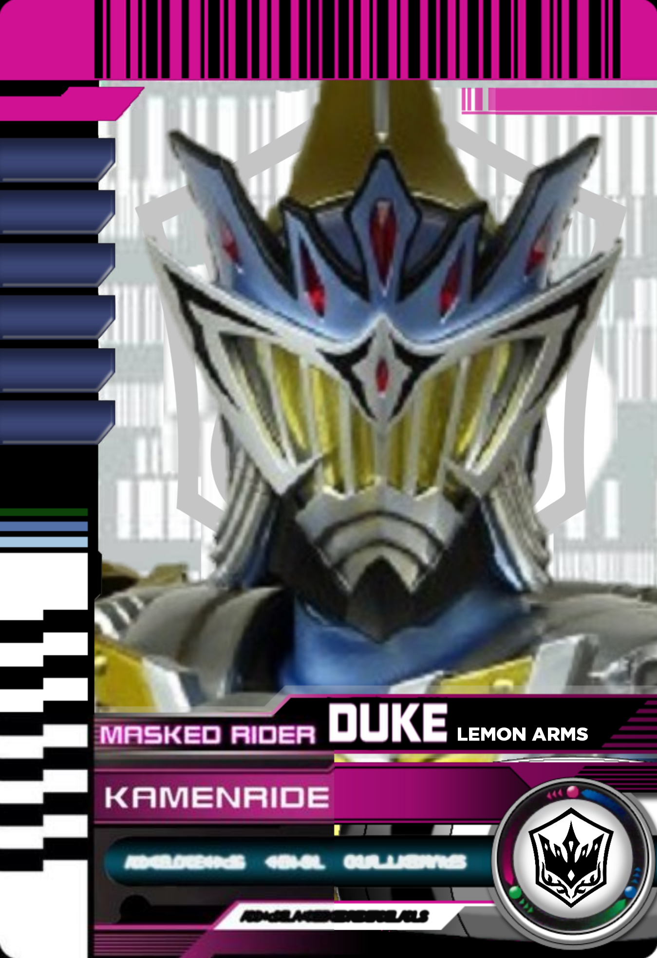 Duke Rider Drawing Kamen Rider Duke Lemon Arms Rider Card by AlbinoJoker4 on DeviantArt