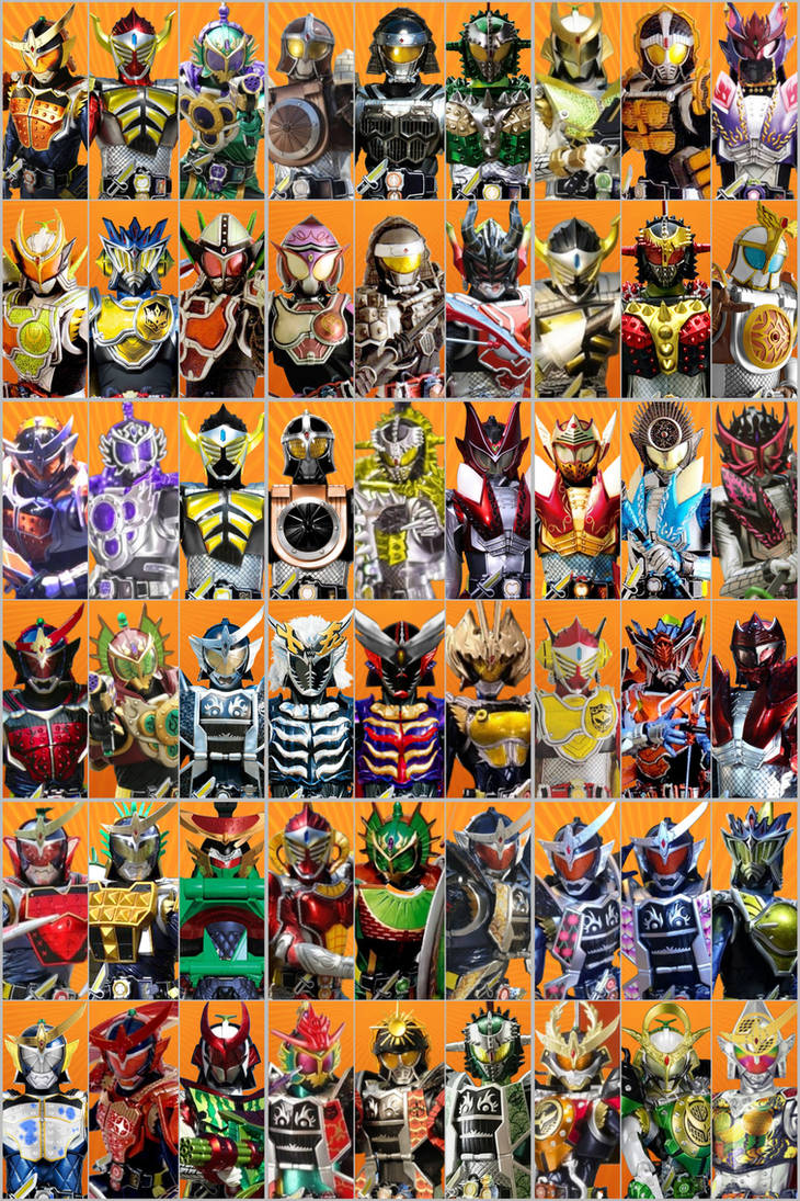 Gaim All Armored Riders by AlbinoJoker4 on DeviantArt