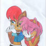 Sally Acorn e Amy Rose conversando....