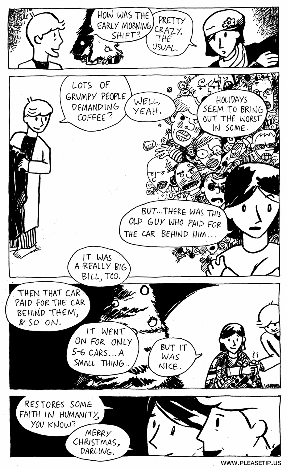 A Barista Christmas Webcomic