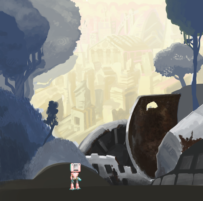 Indie Game Landscape Concept Art