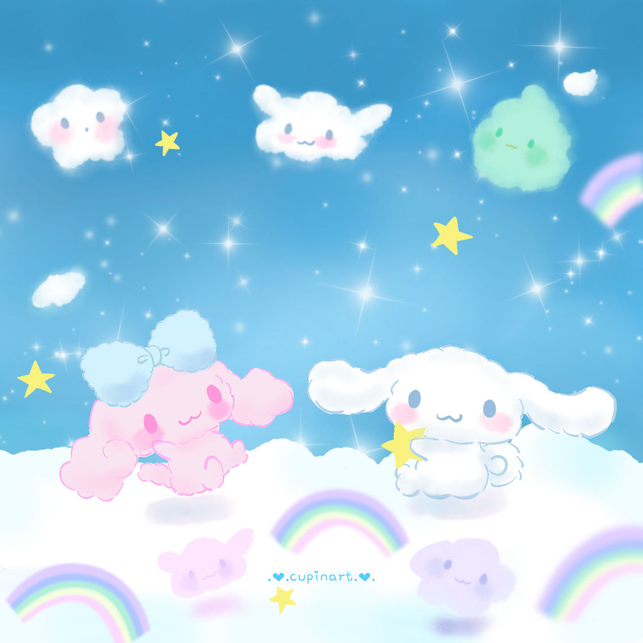 Cinnamoroll and Poron - free download by cupinart on DeviantArt