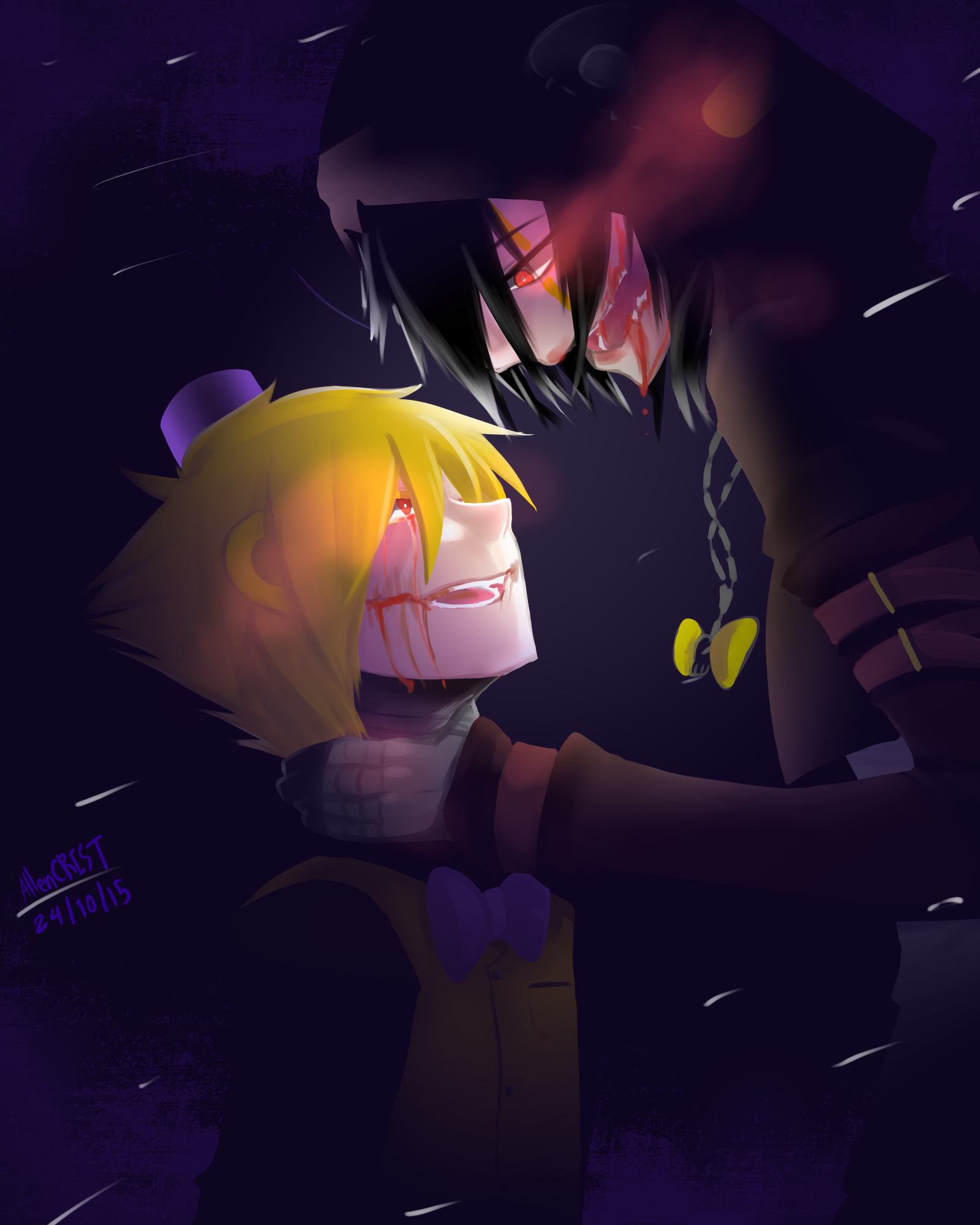 FNAF 4 - Fredbear Encounter by LadyFiszi on DeviantArt