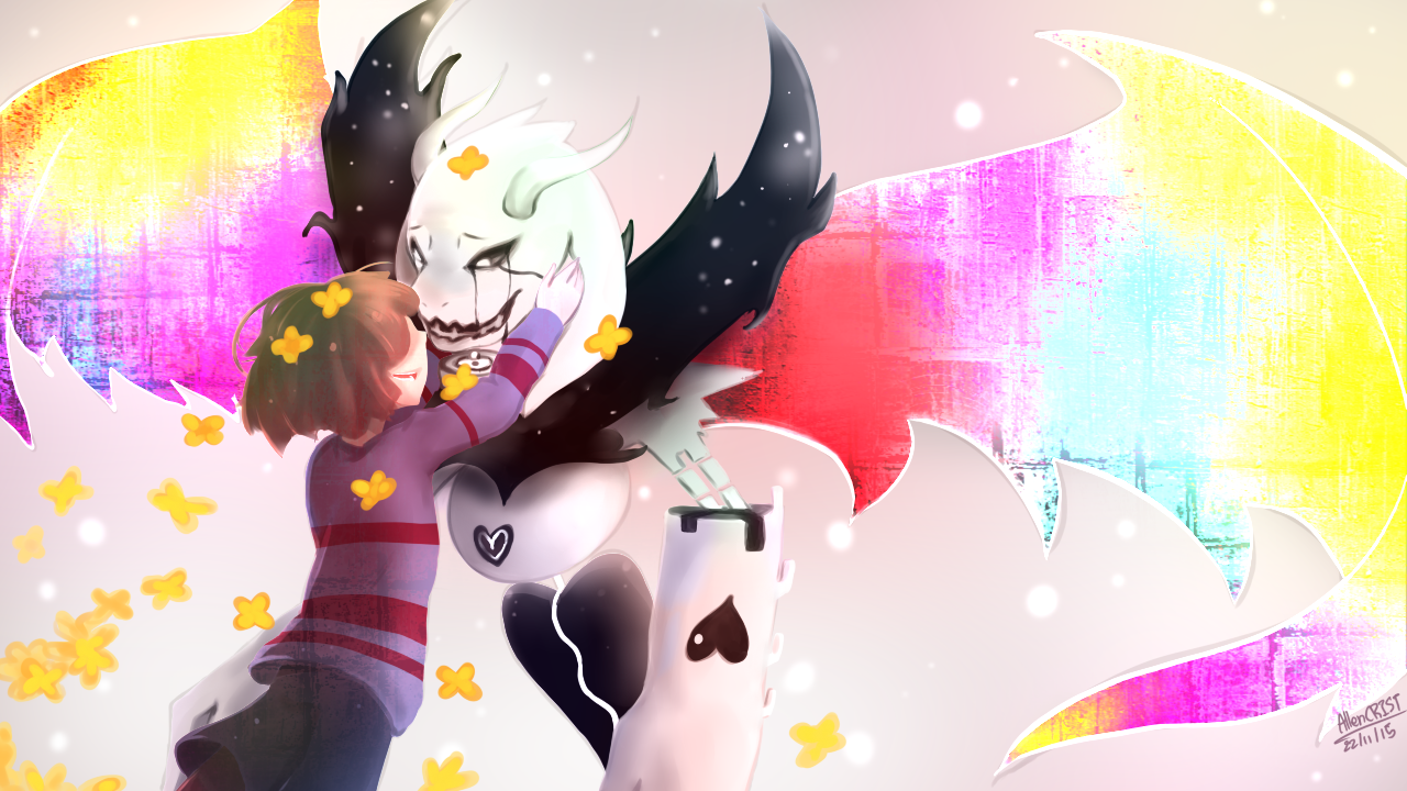 Undertale : Frizk and asriel dreemurr