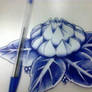 Ballpoint pen flower