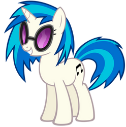 Vinyl Scratch/DJ PON-3 vector