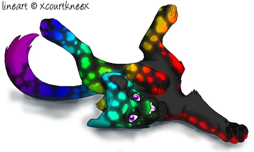 -CLOSED- Glowing Rainbow Leopard