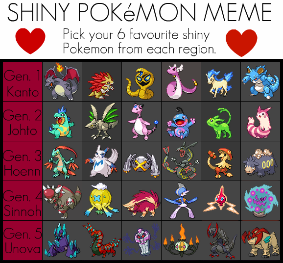 Shiny Pokemon Meme