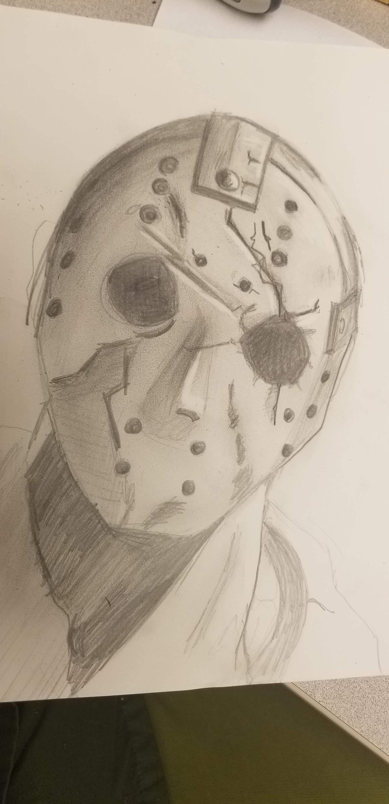 Jason Fan Drawing Jason part 1 by Heart-Spin on DeviantArt