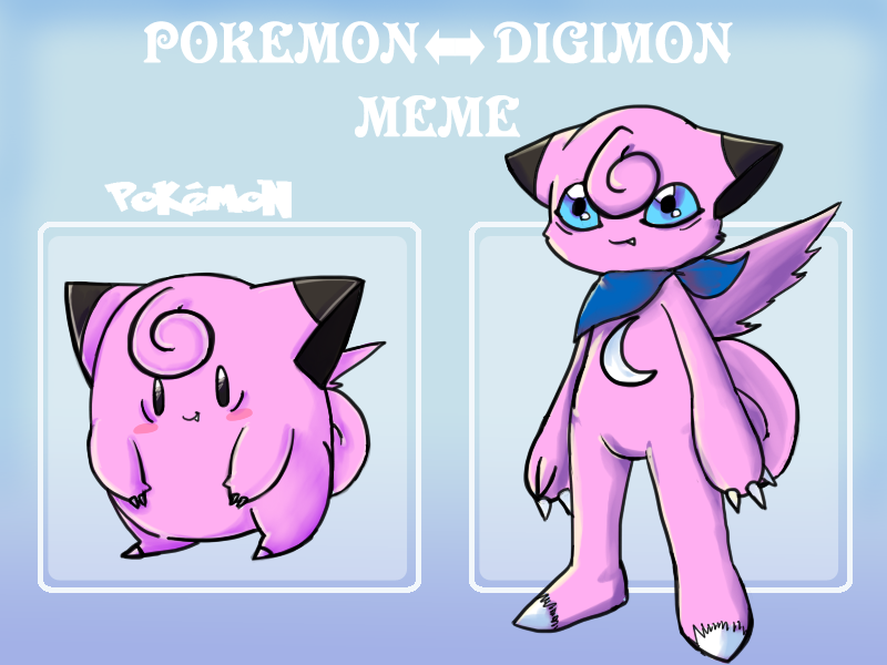 Pokemon - Digimon meme: Clefairy