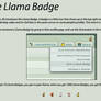 Llama Badges explanation