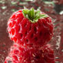 Strawberry droplets V