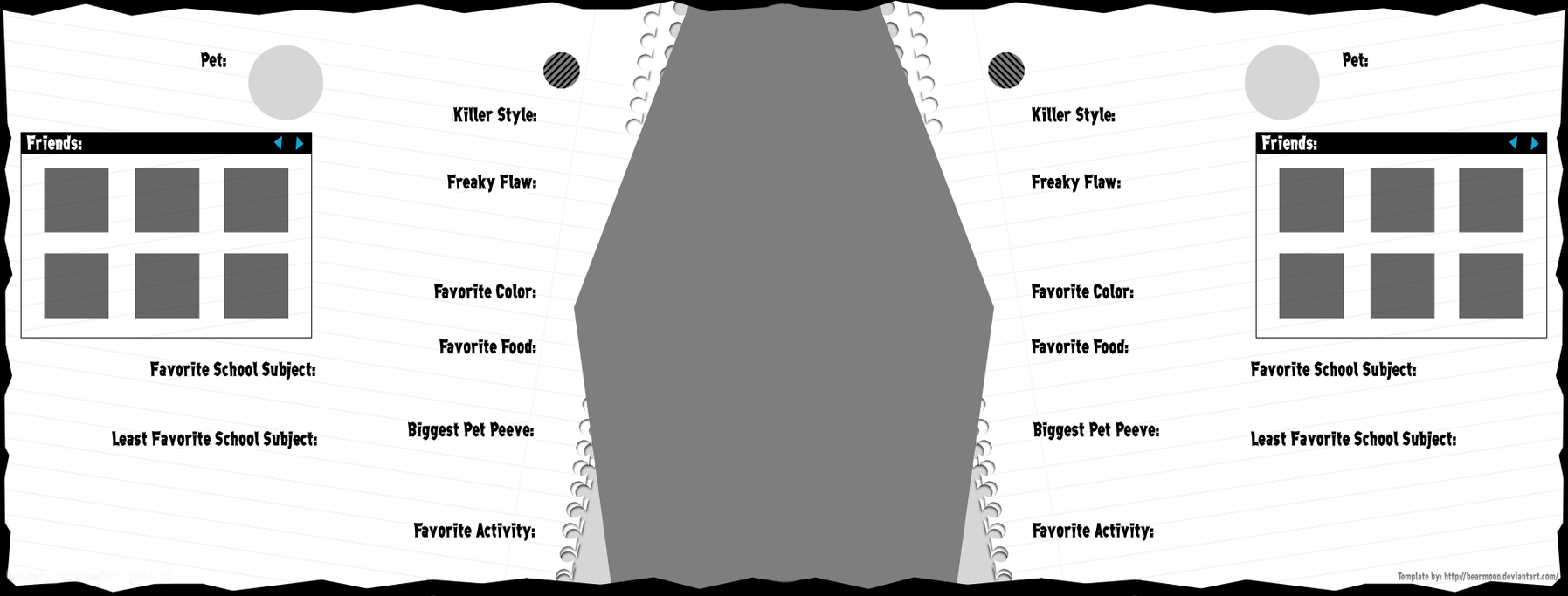 Monster High Double Bio Template by bigrika on DeviantArt