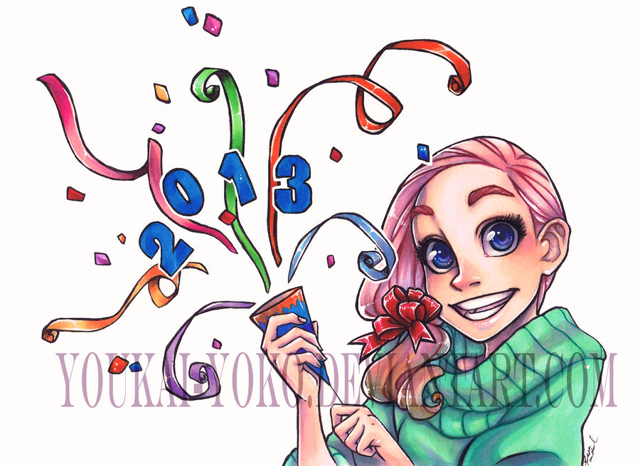 Copic Coloring Contest- New Years winner