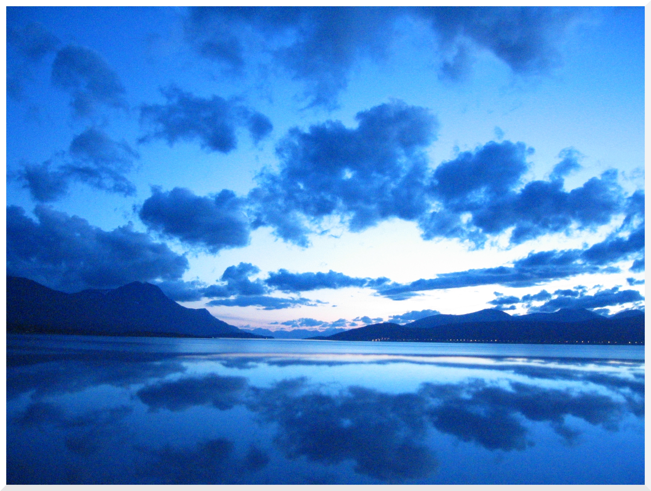 Looking out over the fjord