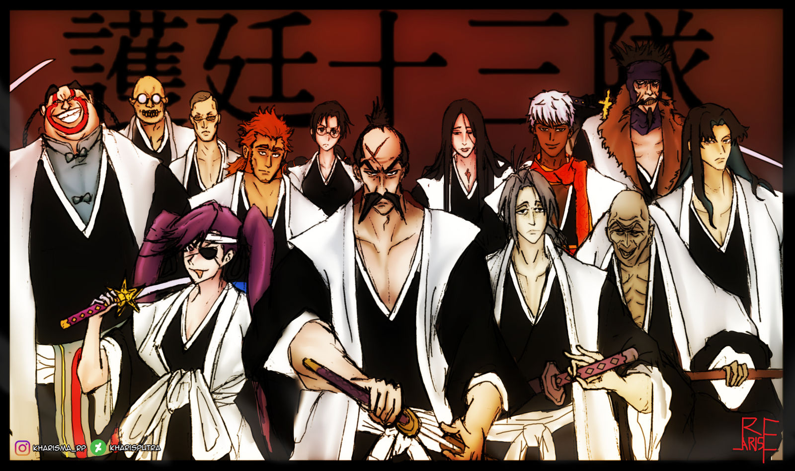 First Generation Gotei 13 - BLEACH by kharisputra on DeviantArt