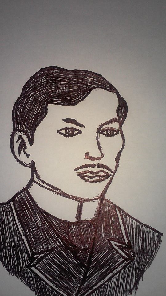 Jose Rizal Drawing Whole Body