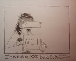 Inktober XXI: Bad Dog