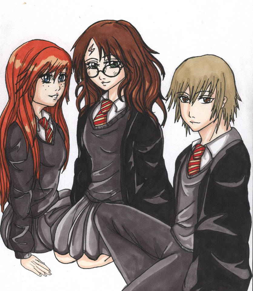 Harry Potter + Rule 63 X3 by StrawberryLoveAlways on DeviantArt