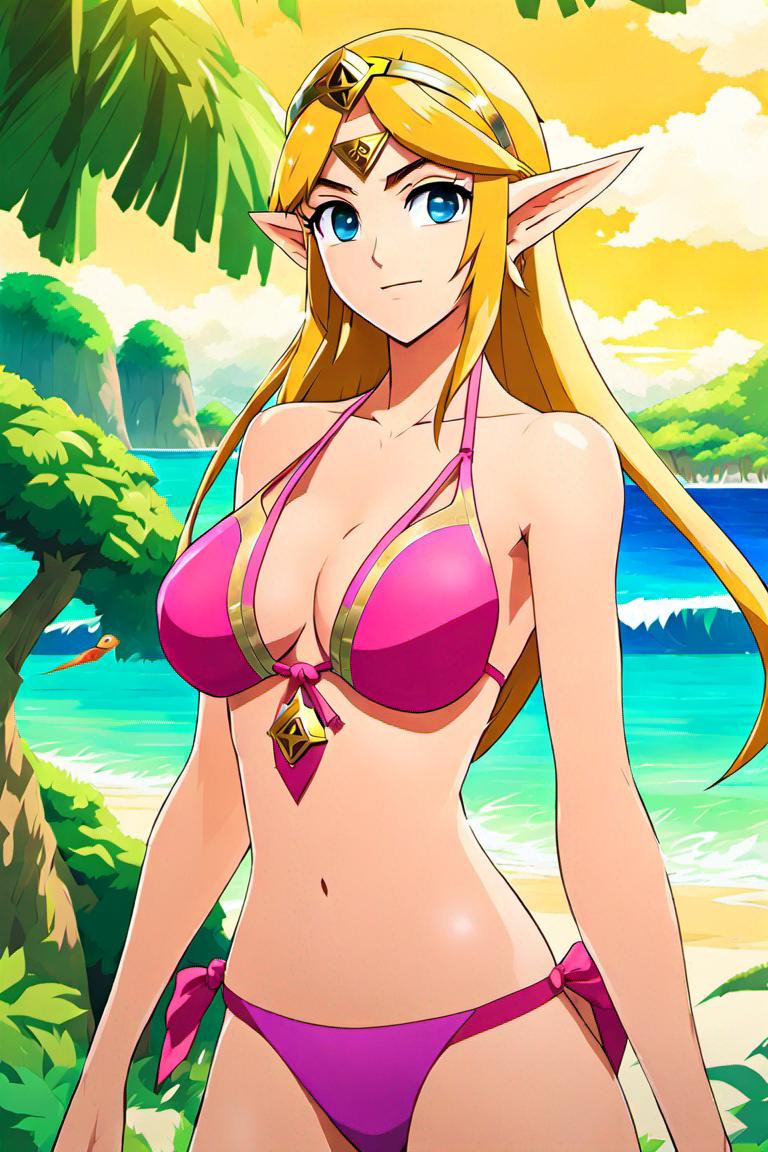Zelda in a bikini by LuringAsh5 on DeviantArt Zelda in a bikini by LuringAsh5 on DeviantArt