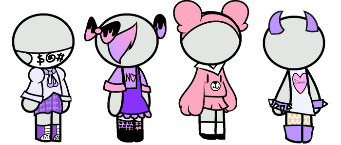 Kawaii Gothic Pastel Outfit Adopts